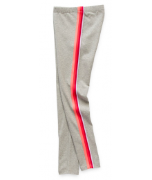 Thereabout Grey Heather With Pink/Maroon Side Taping Leggings